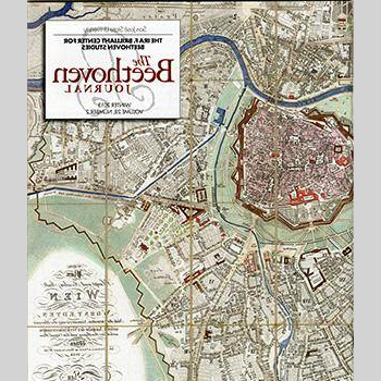 《贝多芬日记》的封面，展示了维也纳的古地图