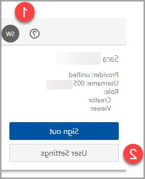 User settings interface in Panopto