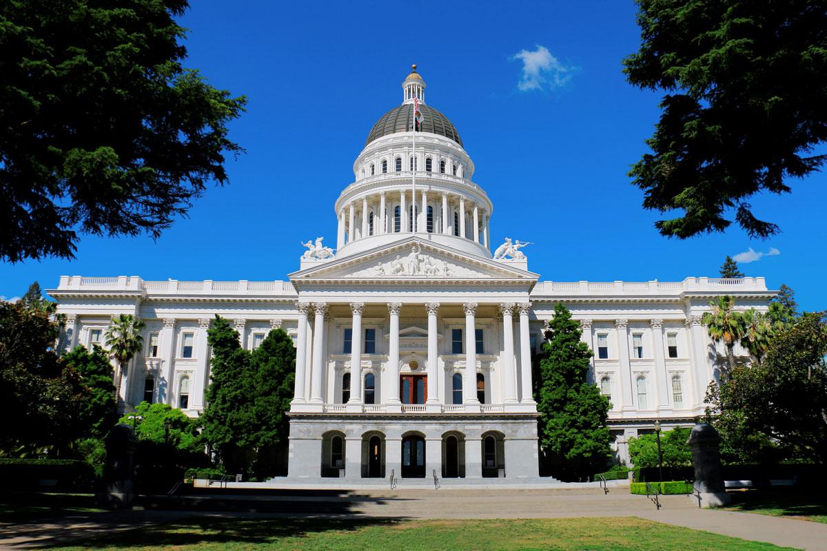 The California State Capitol building.